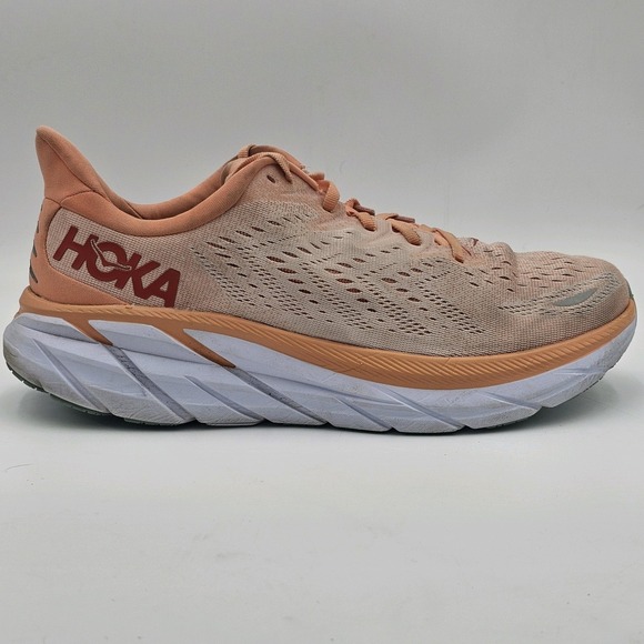 HOKA Clifton 8 Women's Orange Running Shoe Sneakers Size 11 B - Picture 11 of 12